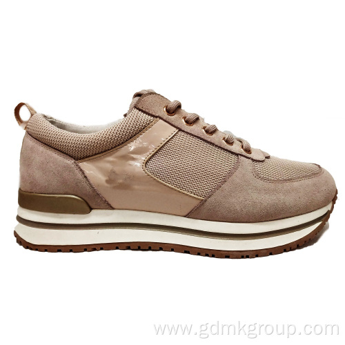 Women's Sports Shoes The Popular Women's Leather Sport Shoes Everyday Sneakers Supplier